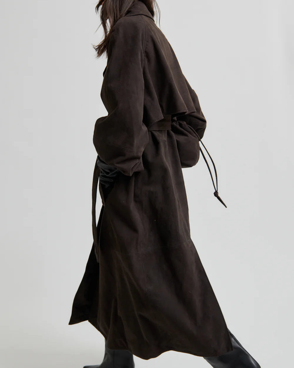 Second Female Noomi Suede Trenchcoat Jassen