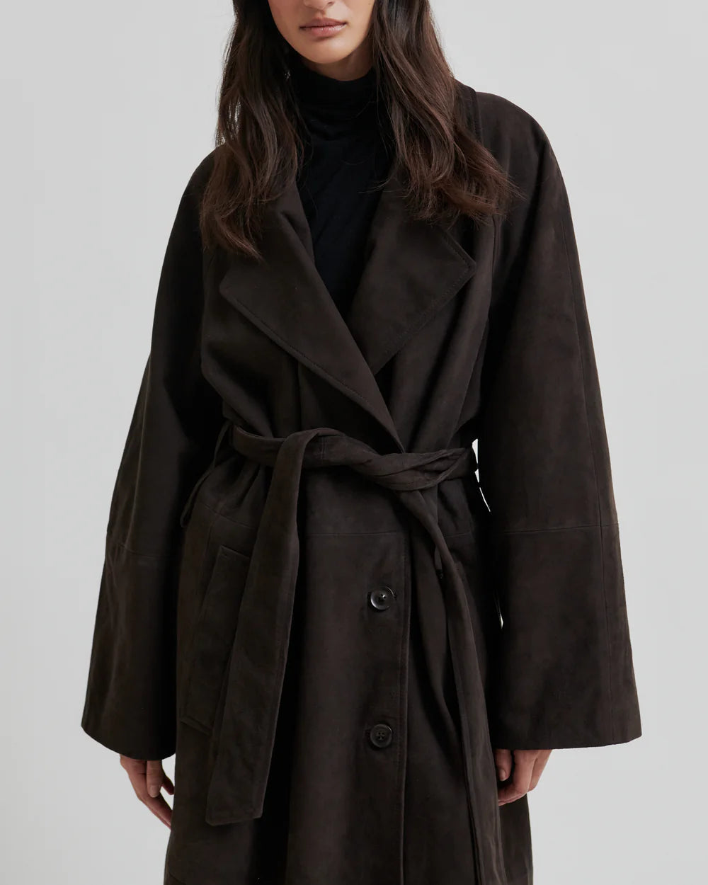 Second Female Noomi Suede Trenchcoat Jassen
