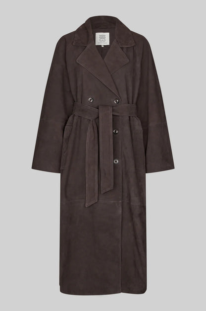 Second Female Noomi Suede Trenchcoat Jassen