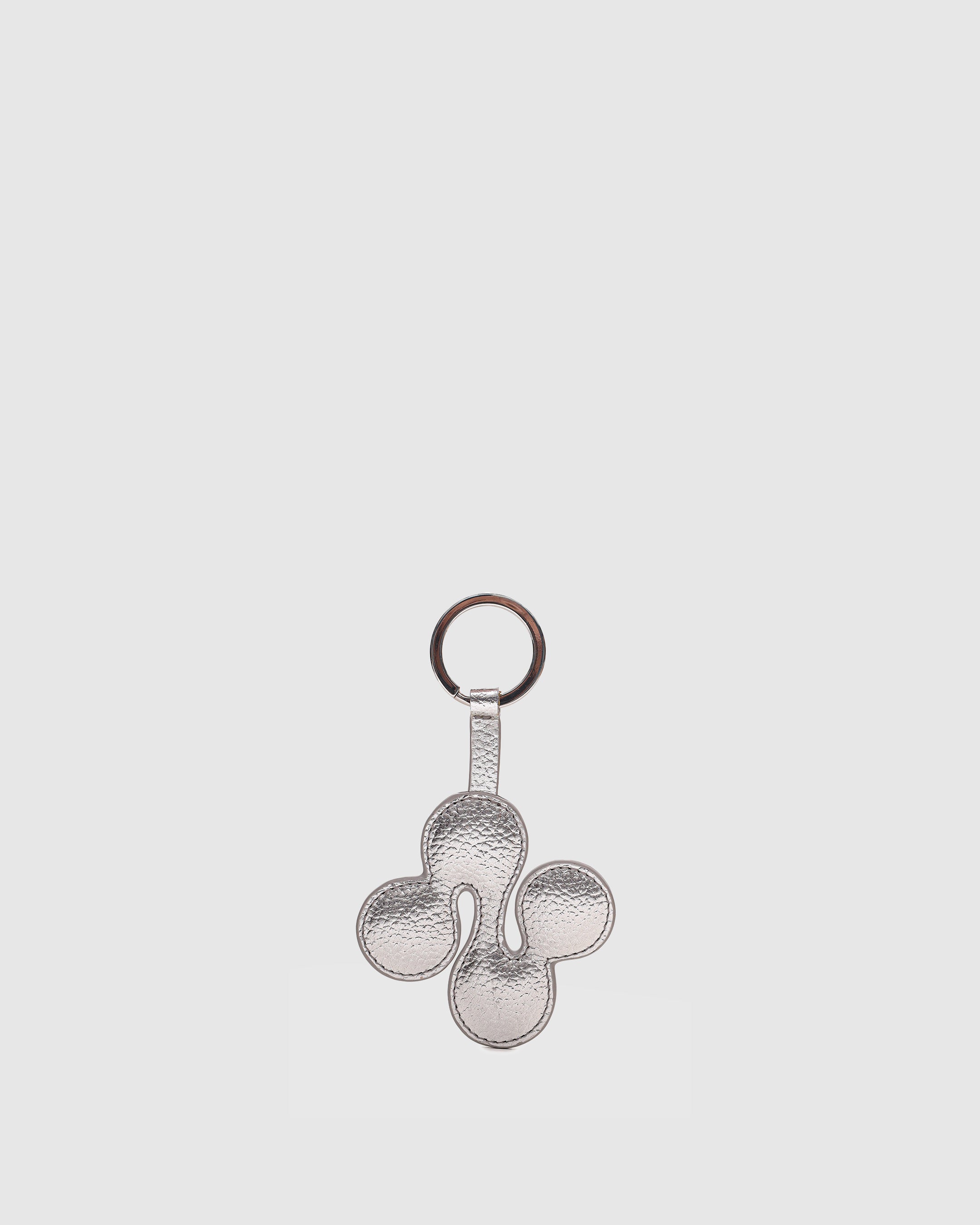 Núnoo Small Logo Keyring Metallic Silver Tassen