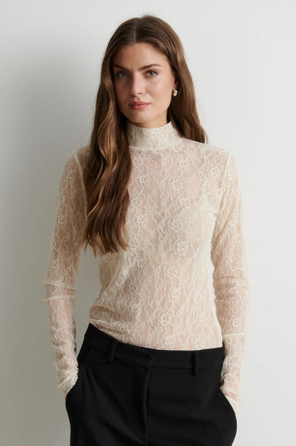 Second Female Luria LS Lace Tee Birch