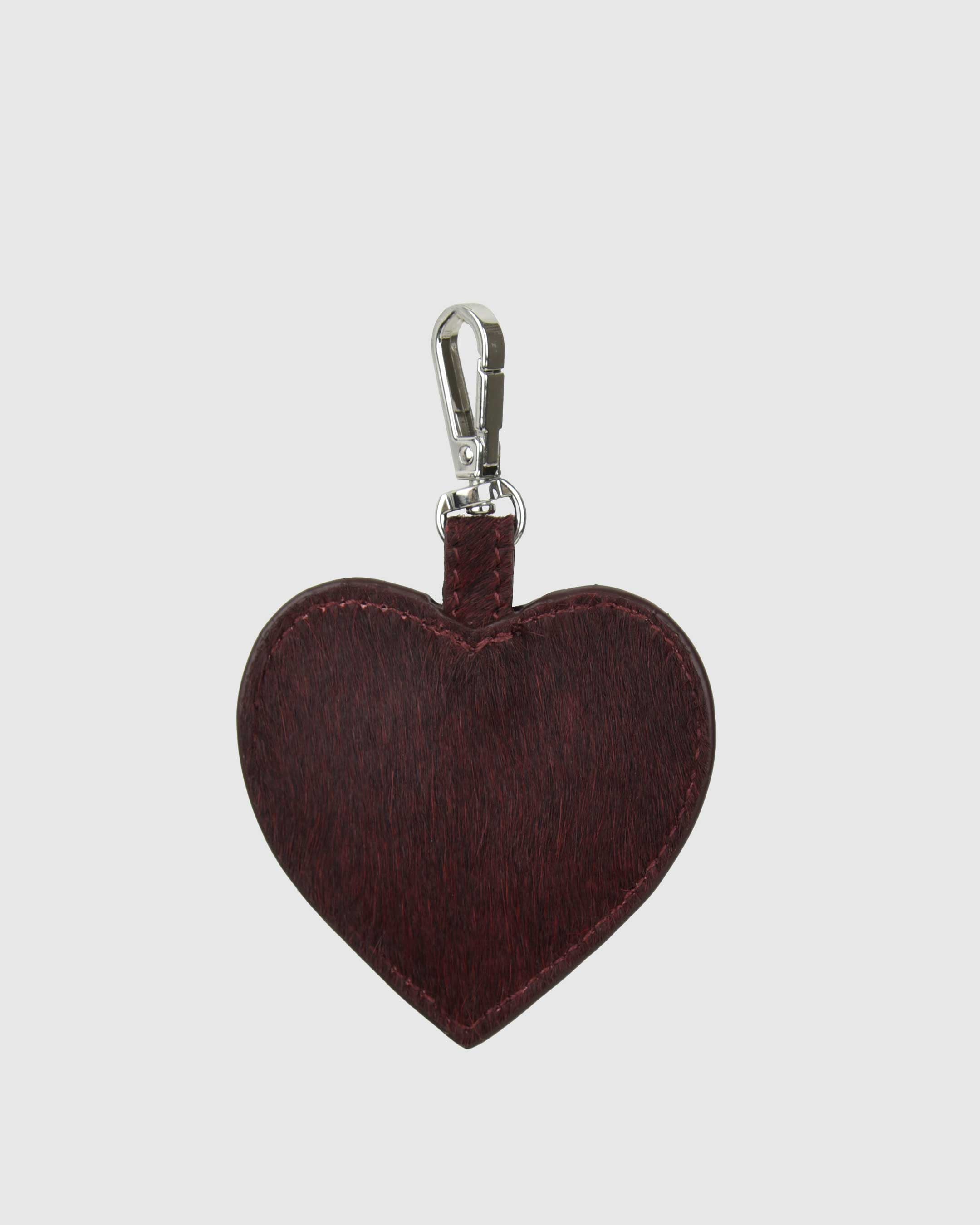 Núnoo Bagcharm Heart Deluxe Bordeaux Tassen
