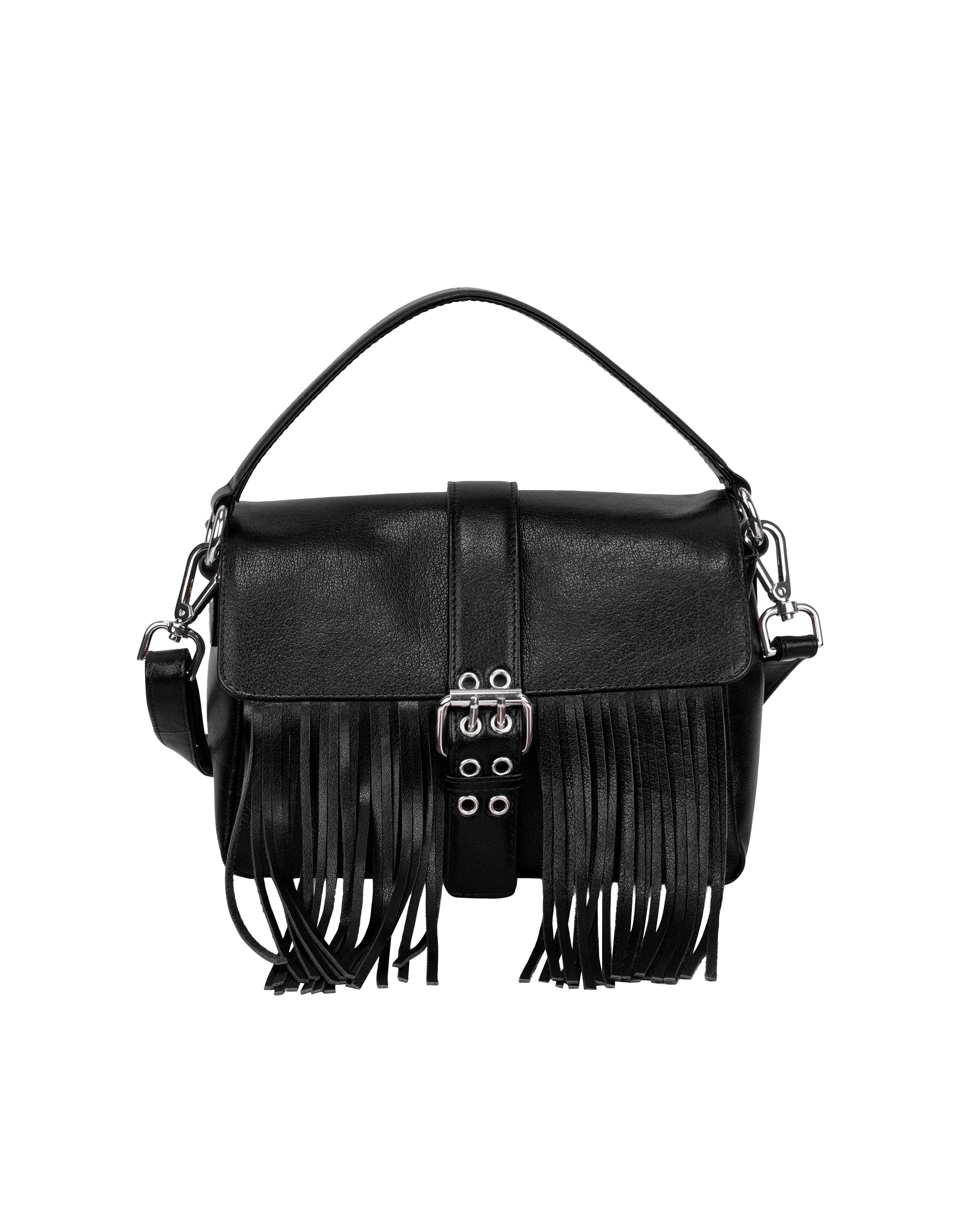 Núnoo Honey Buckle Fringe Mountain Black Tassen