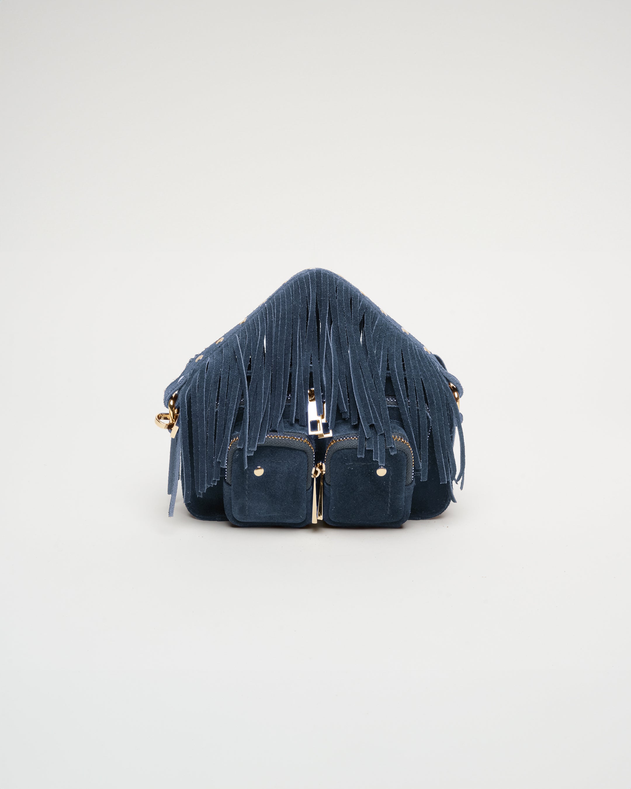 Núnoo Helena Fringe Suede Jeans w. Gold Tassen