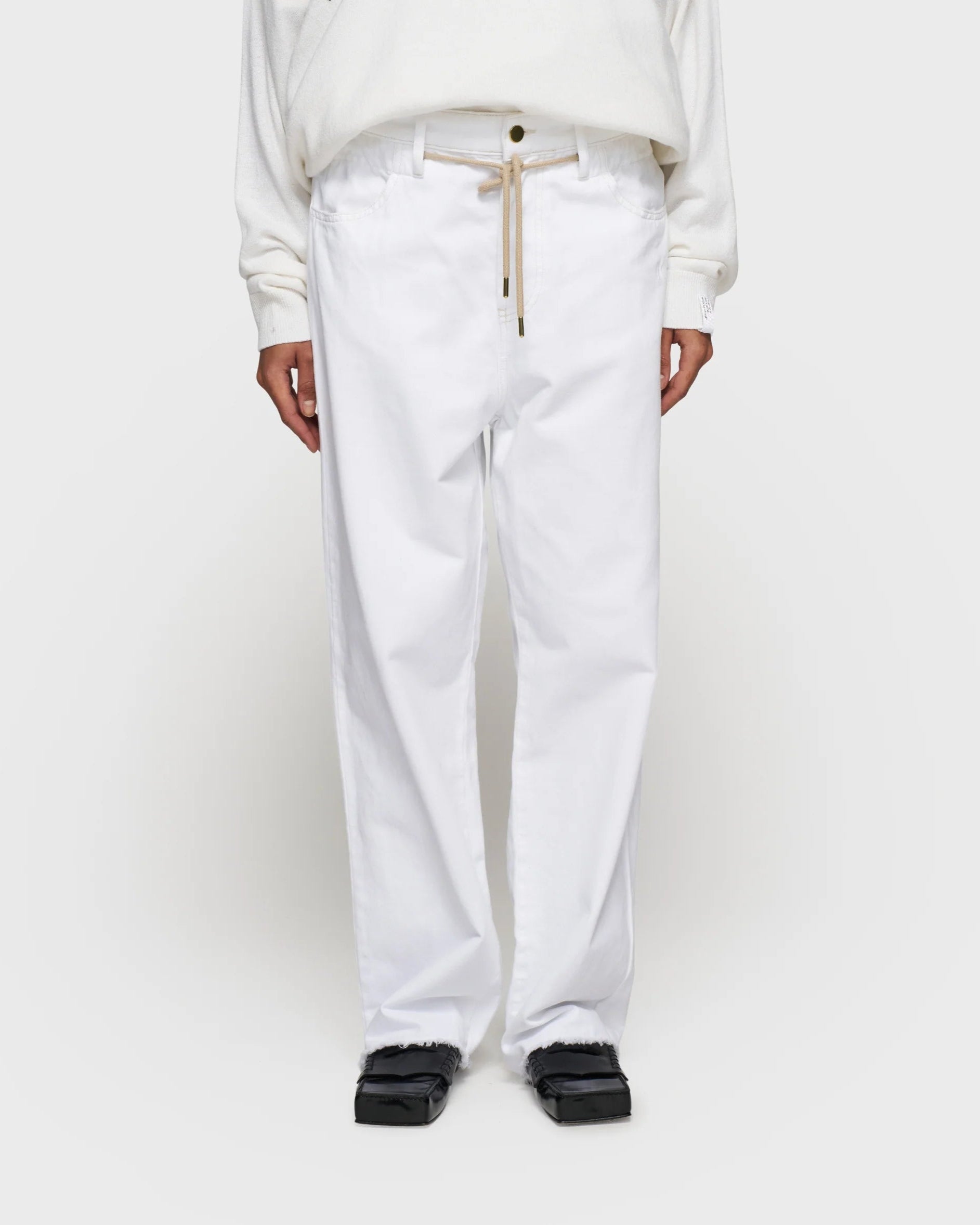 10DAYS Straight Leg Pants Twill Optic White Blazers & Jasjes