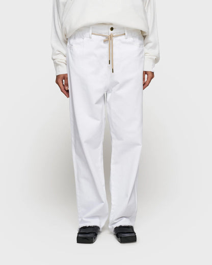 10DAYS Straight Leg Pants Twill Optic White Blazers & Jasjes