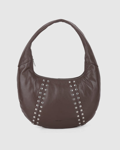 Núnoo Small Gabi Rivet Mountain Dark Brown Tassen