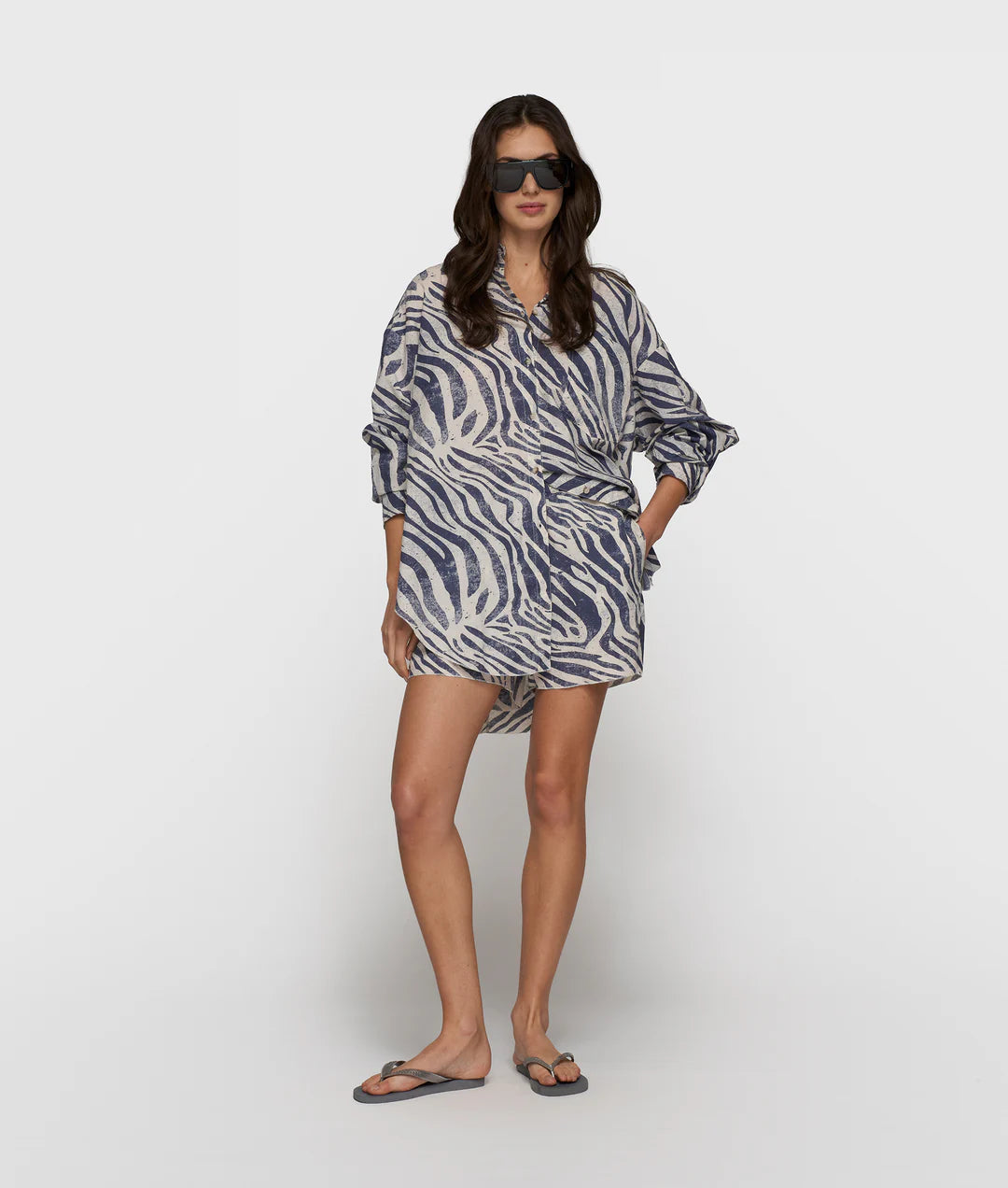 Blouse zebra voile