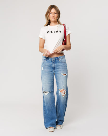 Abrand 99 Low Baggy Danni Rip Jeans