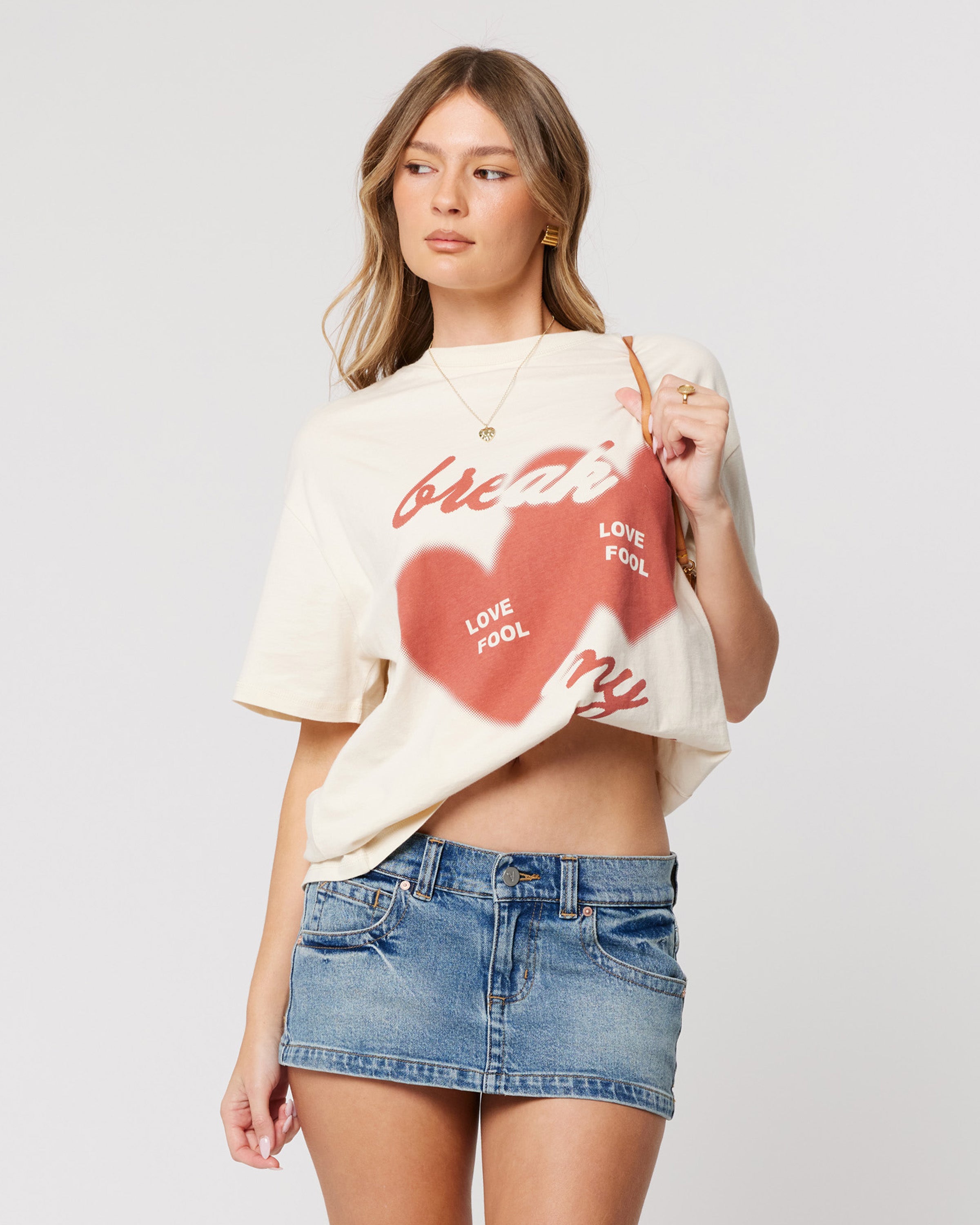 Abrand Break my Heart T-shirt Porcelain T-shirts