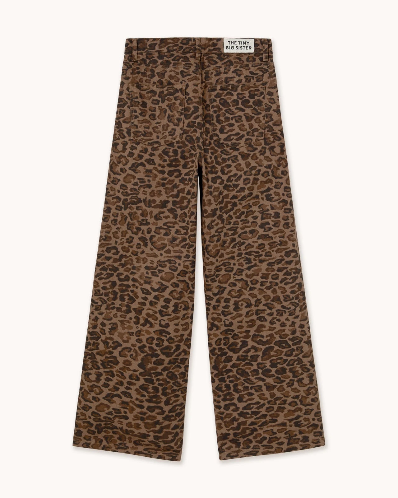 The Tiny Big Sister Animal Print Berta Long Denim Jeans