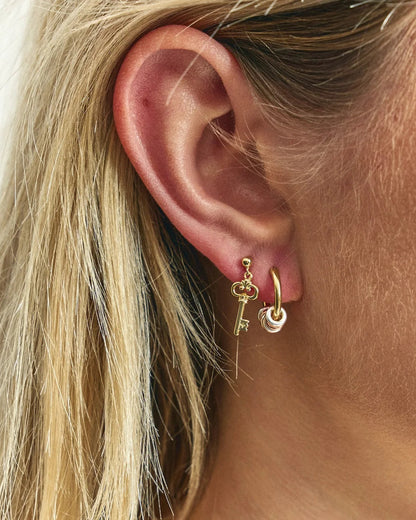 Anna + Nina Mix It Up Hoop Oorbellen (2 stuks)