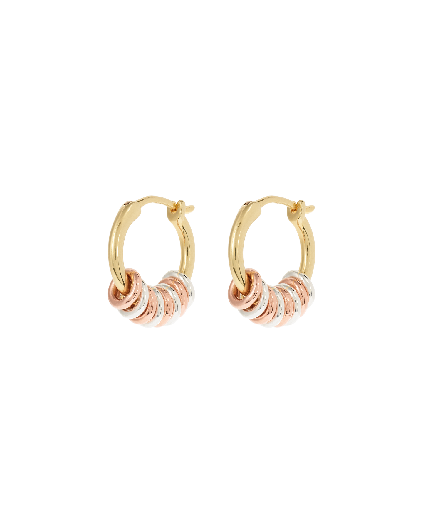 Anna + Nina Mix It Up Hoop Oorbellen (2 stuks)