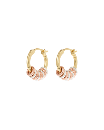 Anna + Nina Mix It Up Hoop Oorbellen (2 stuks)