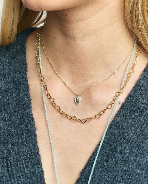 Anna + Nina Bravery Heart Ketting