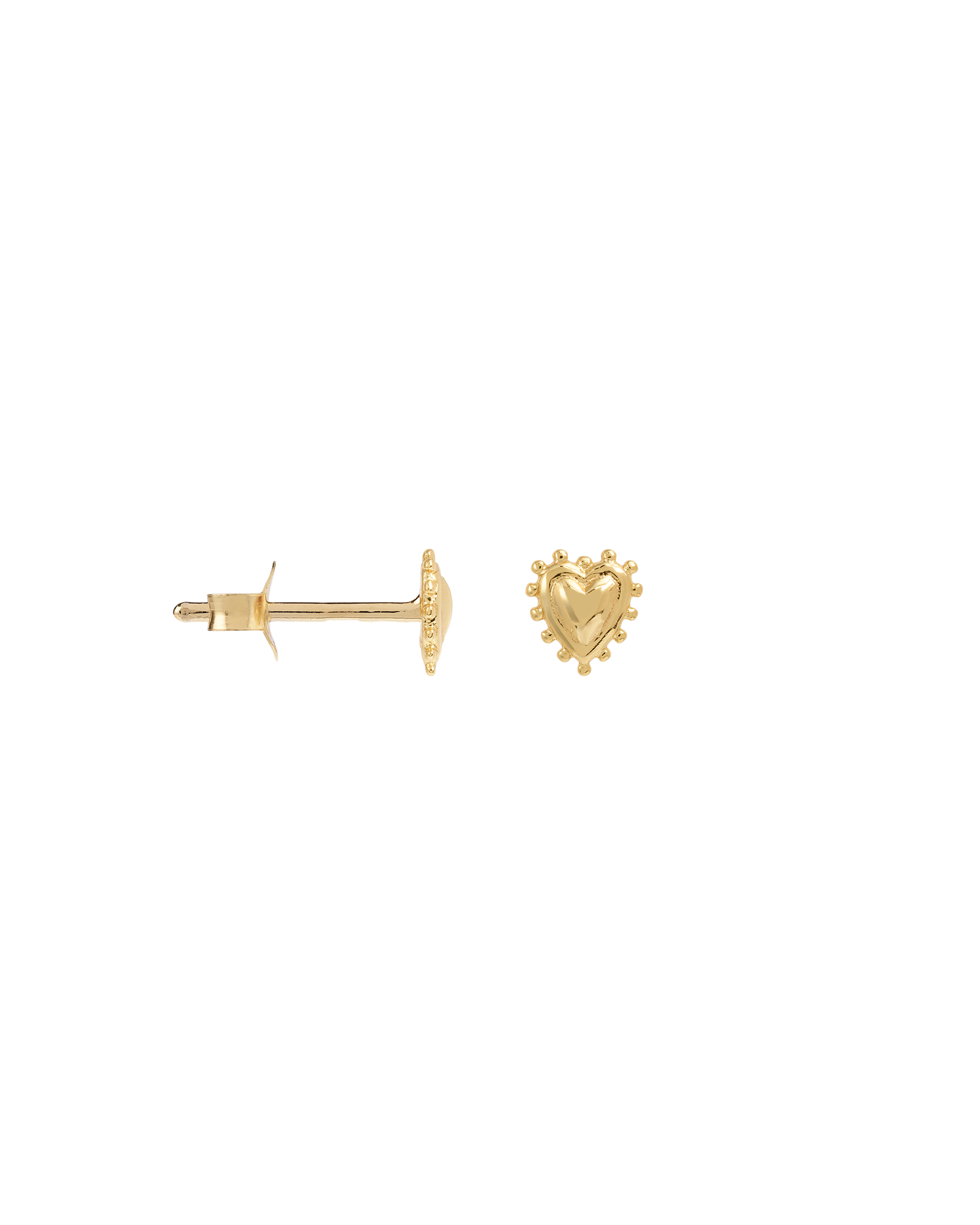 Anna + Nina Single Bravery Heart Stud (1 stuk)