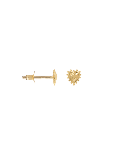 Anna + Nina Single Bravery Heart Stud (1 stuk)