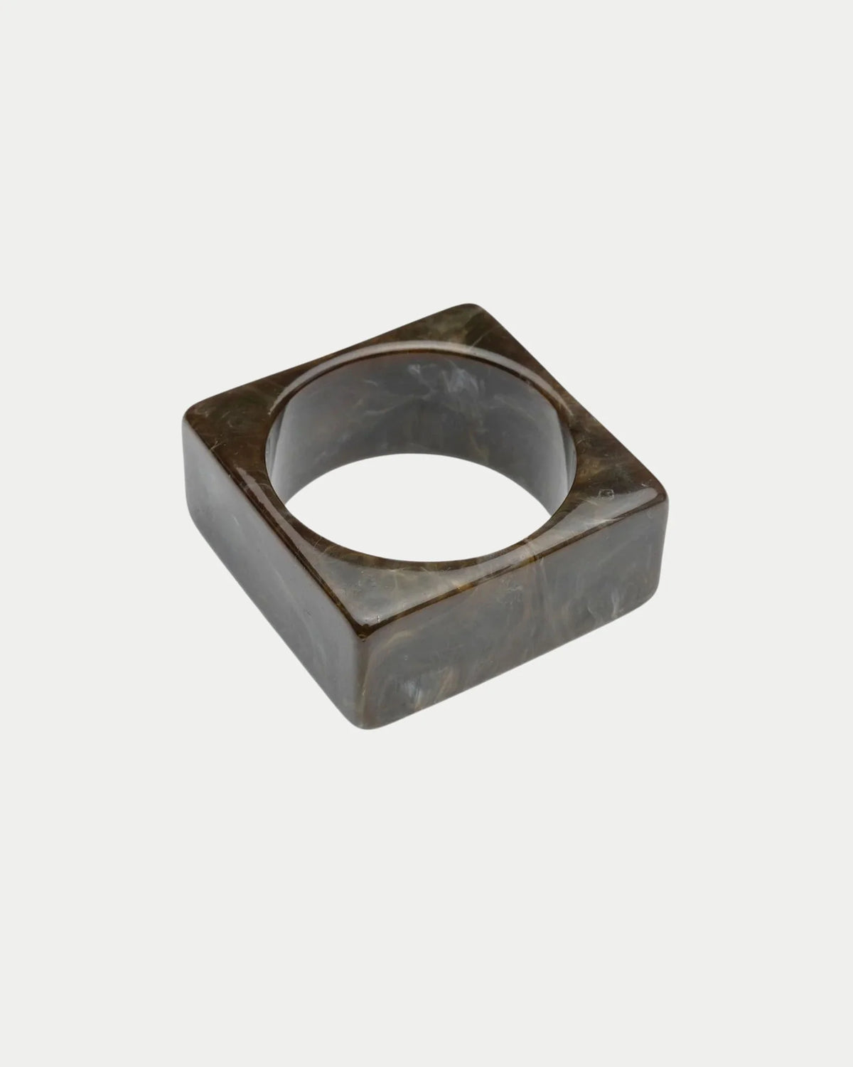 BOW19 Big XL Square Bracelet Dark Green Grey