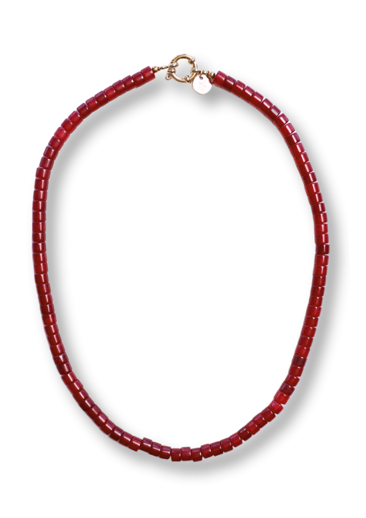 Moos Burgundy Necklace