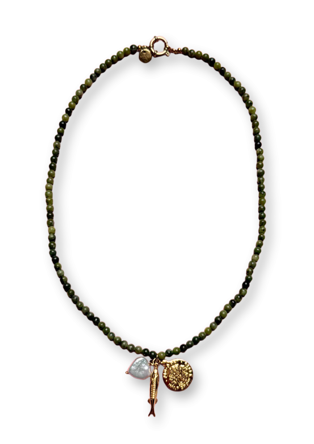 Bonnie Studios Kaki Pendant Trio Necklace