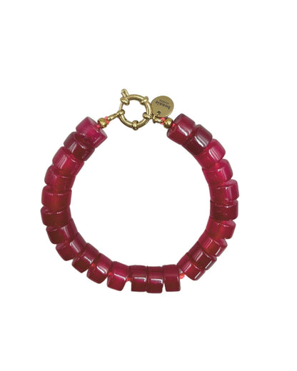 Bonnie Studios Phil Burgundy Bracelet Sieraden