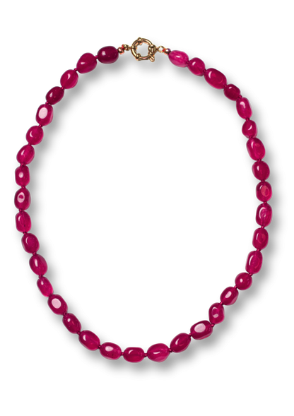 Bonnie Studios Bobby Burgundy Necklace