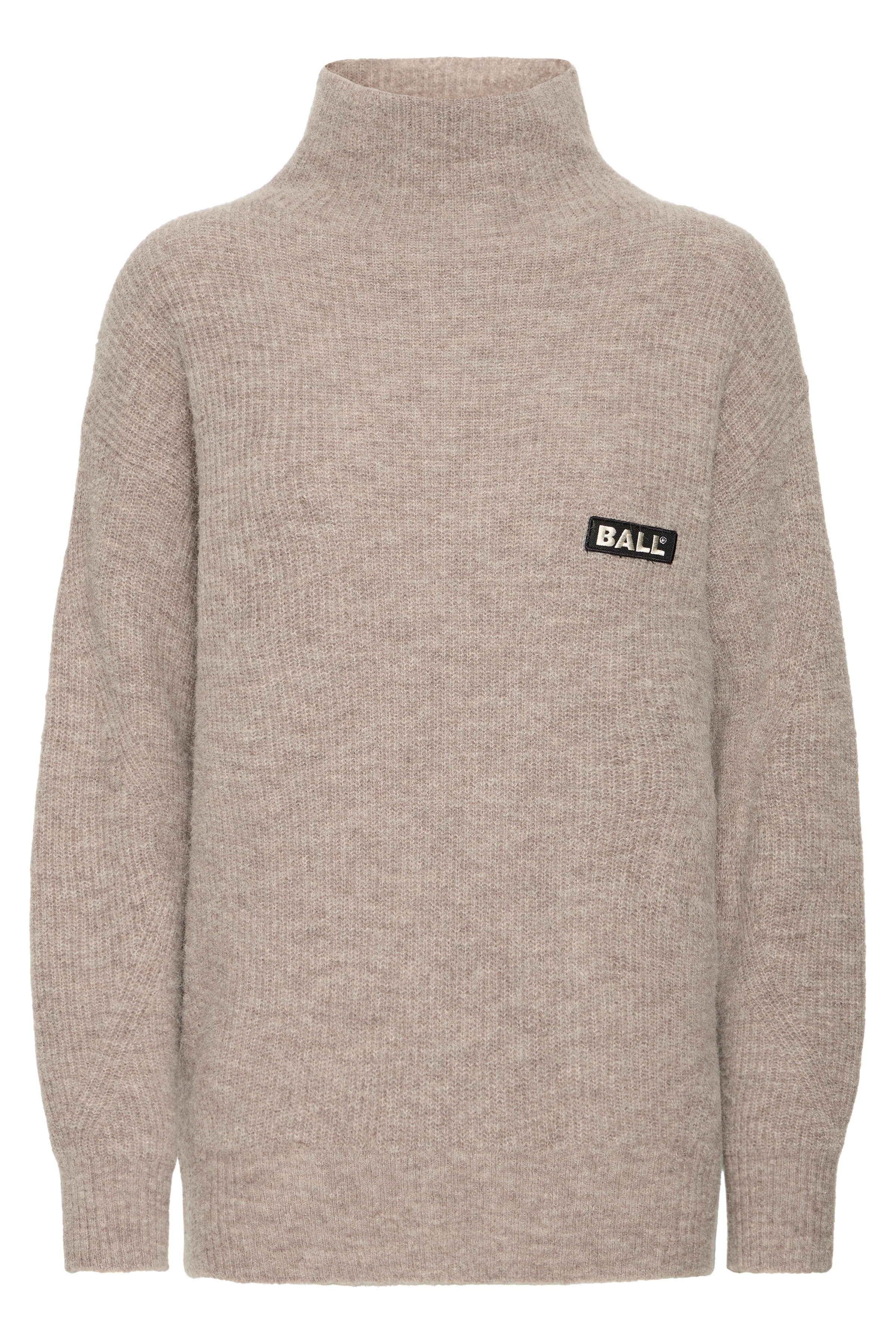 Ball Original Bastacy High Neck Pullover Vintage Khaki Truien & Vesten