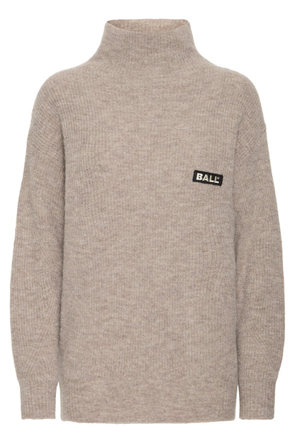 Ball Original Bastacy High Neck Pullover Vintage Khaki Truien & Vesten