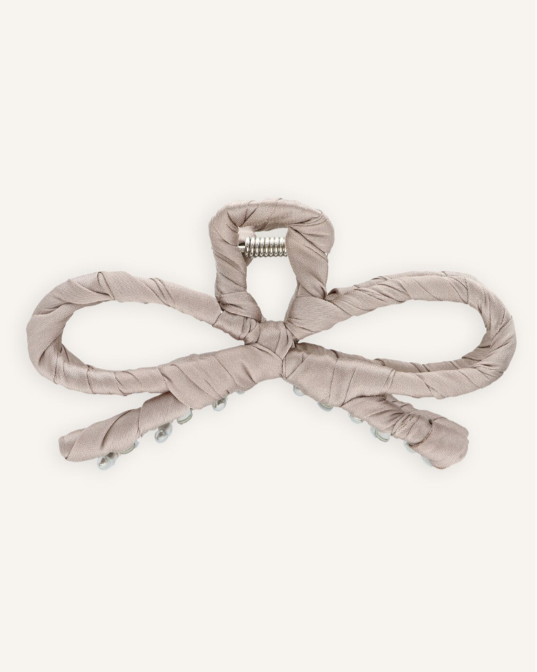 Becksöndergaard Luster Bow Hair Claw Simply Taupe Beige One Size Accessoires