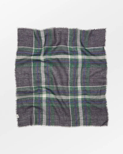 Becksöndergaard Plaidia Cowea Scarf Naval Academy Blue 55 x 55 cm