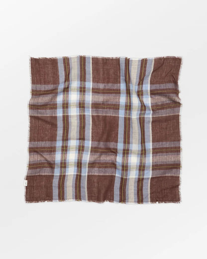 Becksöndergaard Plaidia Cowea Scarf Cappuccino Brown 55 x 55 cm