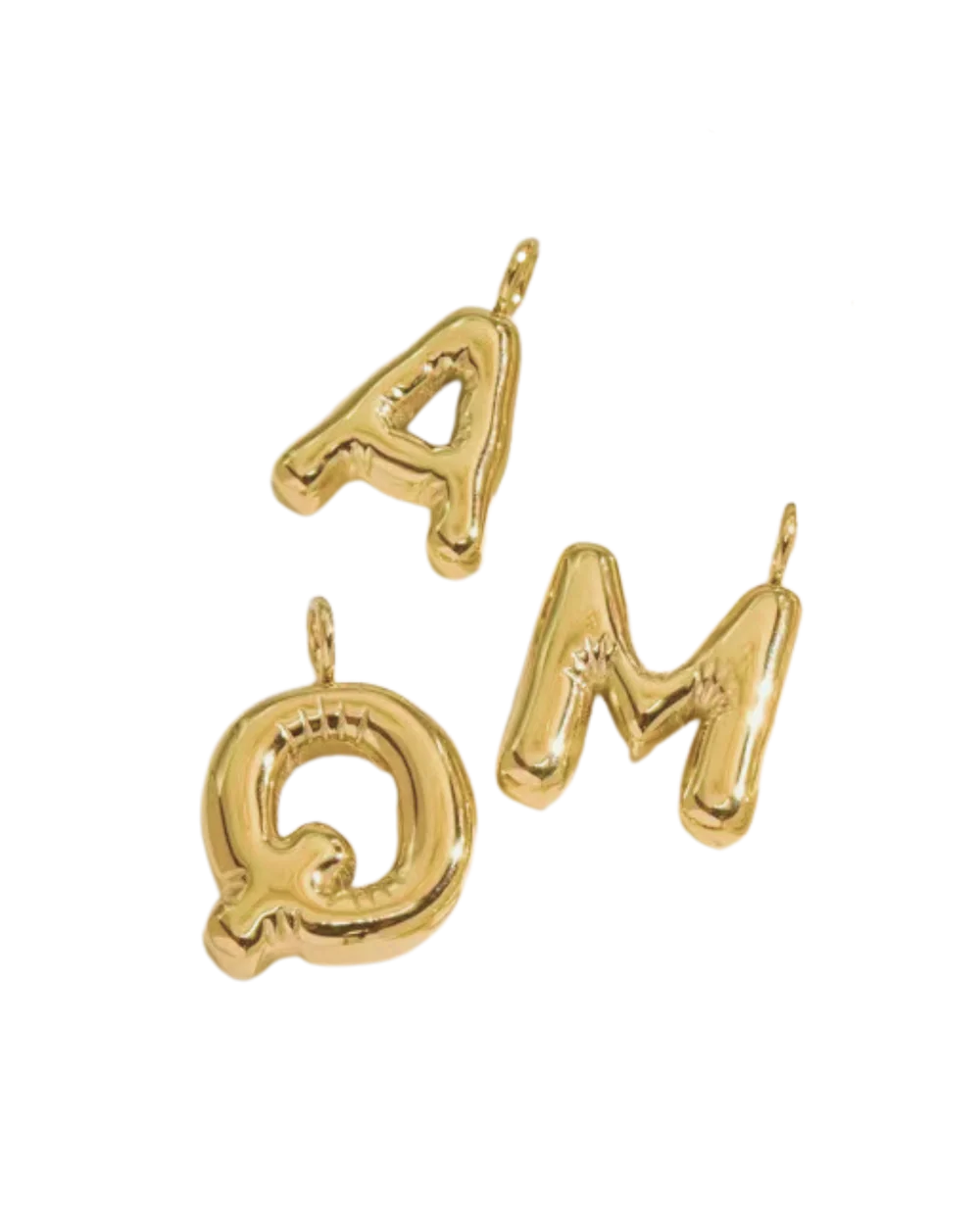Bonnie Studios Alphabet Letter Big Pendant Gold Sieraden