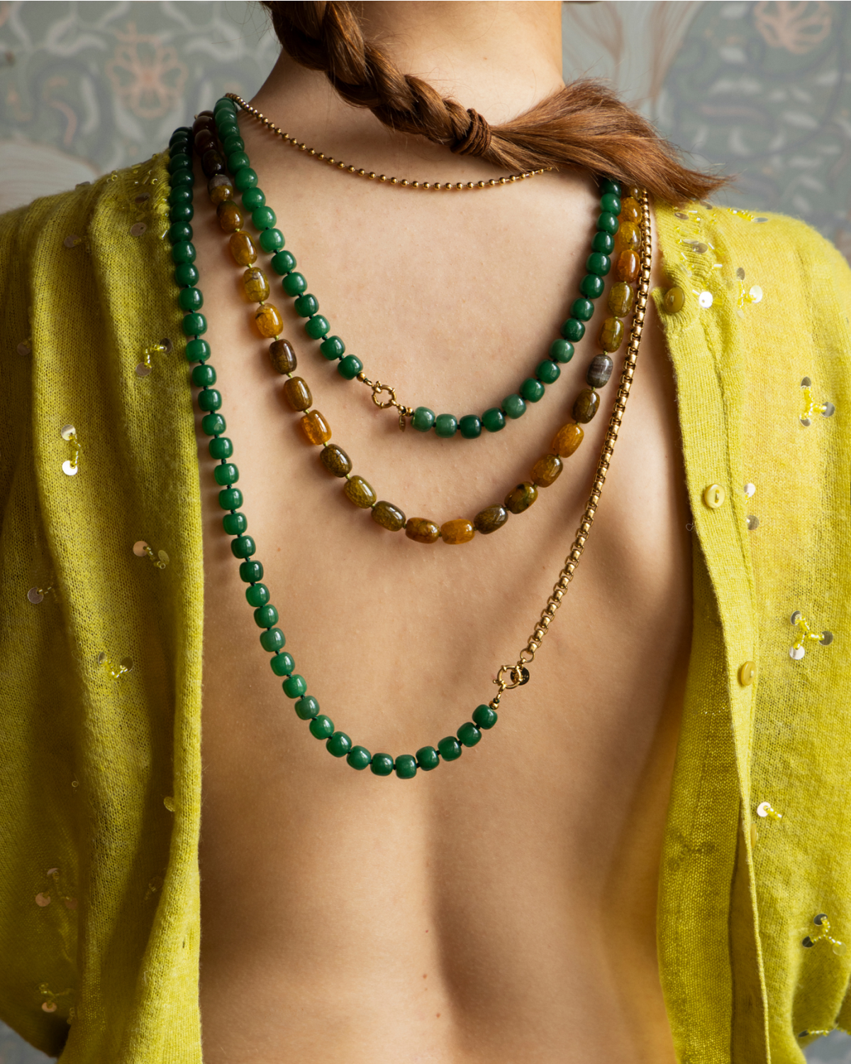 Bonnie Studios Bobby Forest Green Ketting
