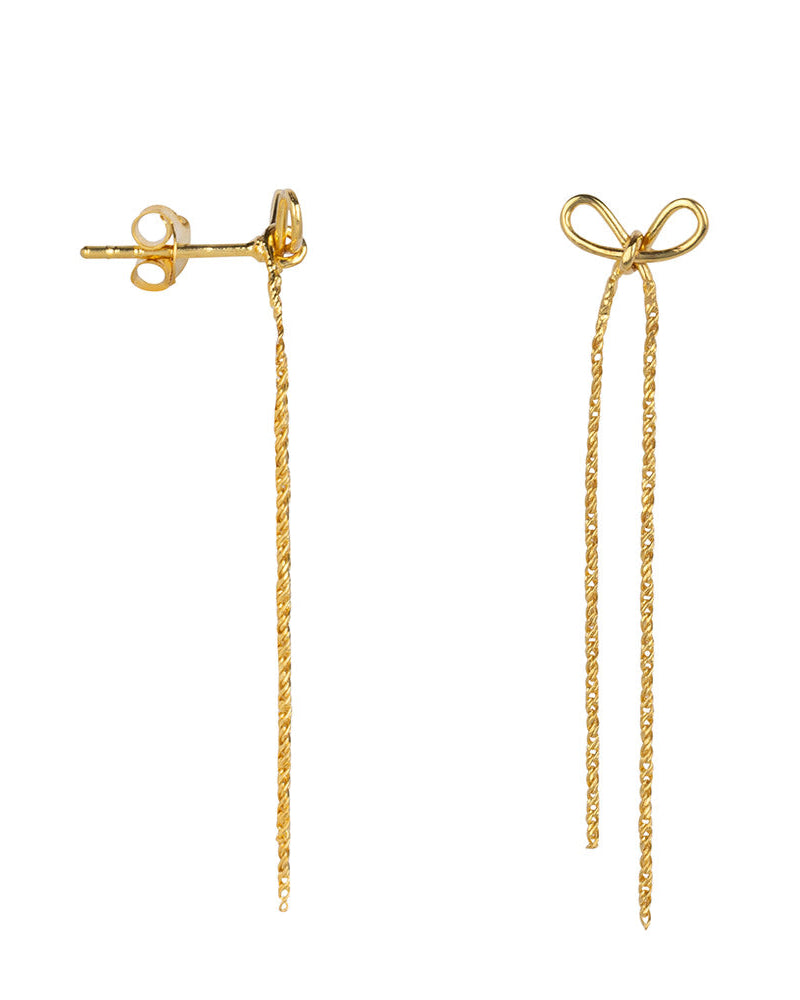 Betty Bogaers Bow Long Stud Earring (2 stuks) Accessoires