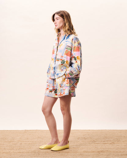 FRNCH Lapis Short Broeken