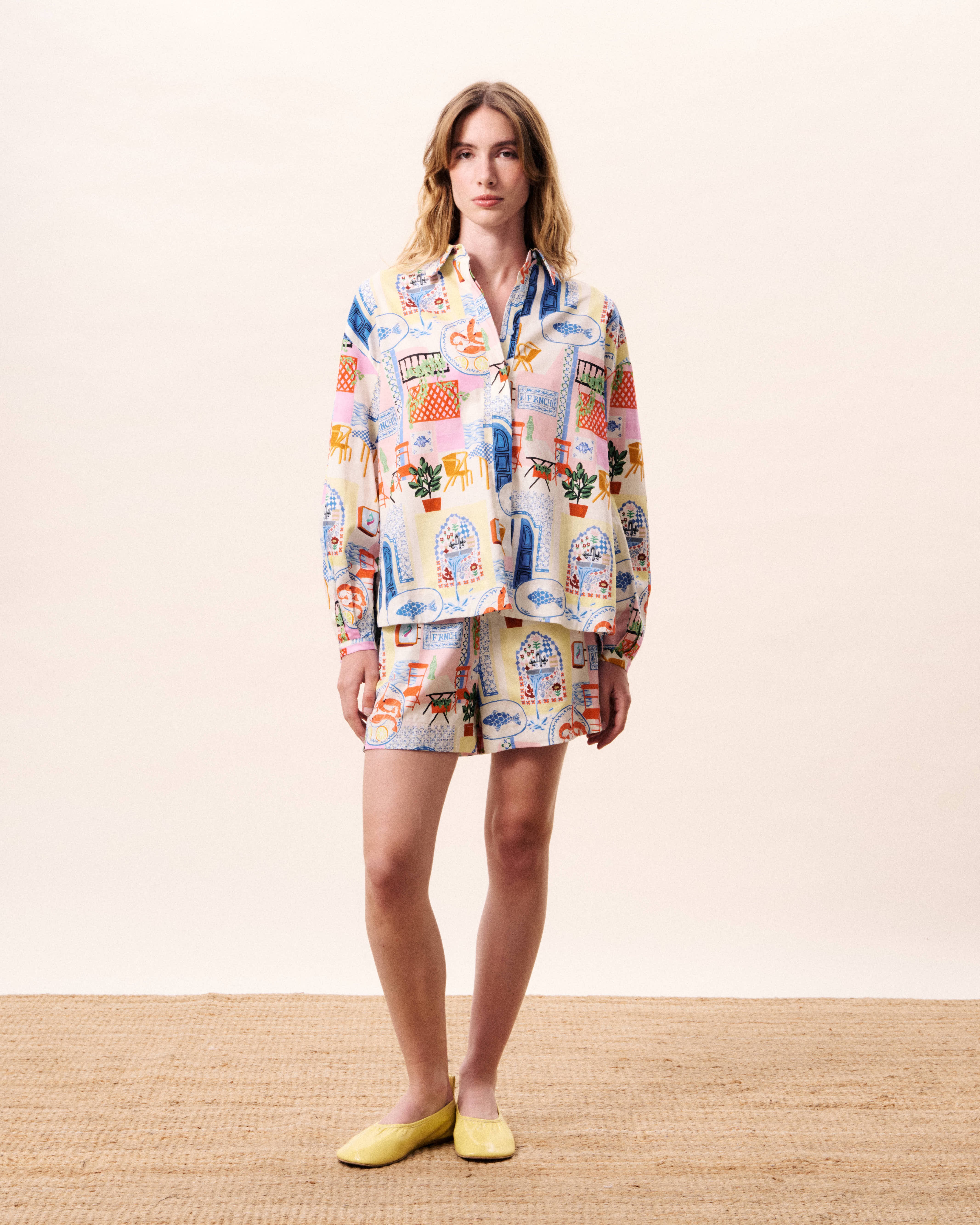 FRNCH Lapis Short Broeken