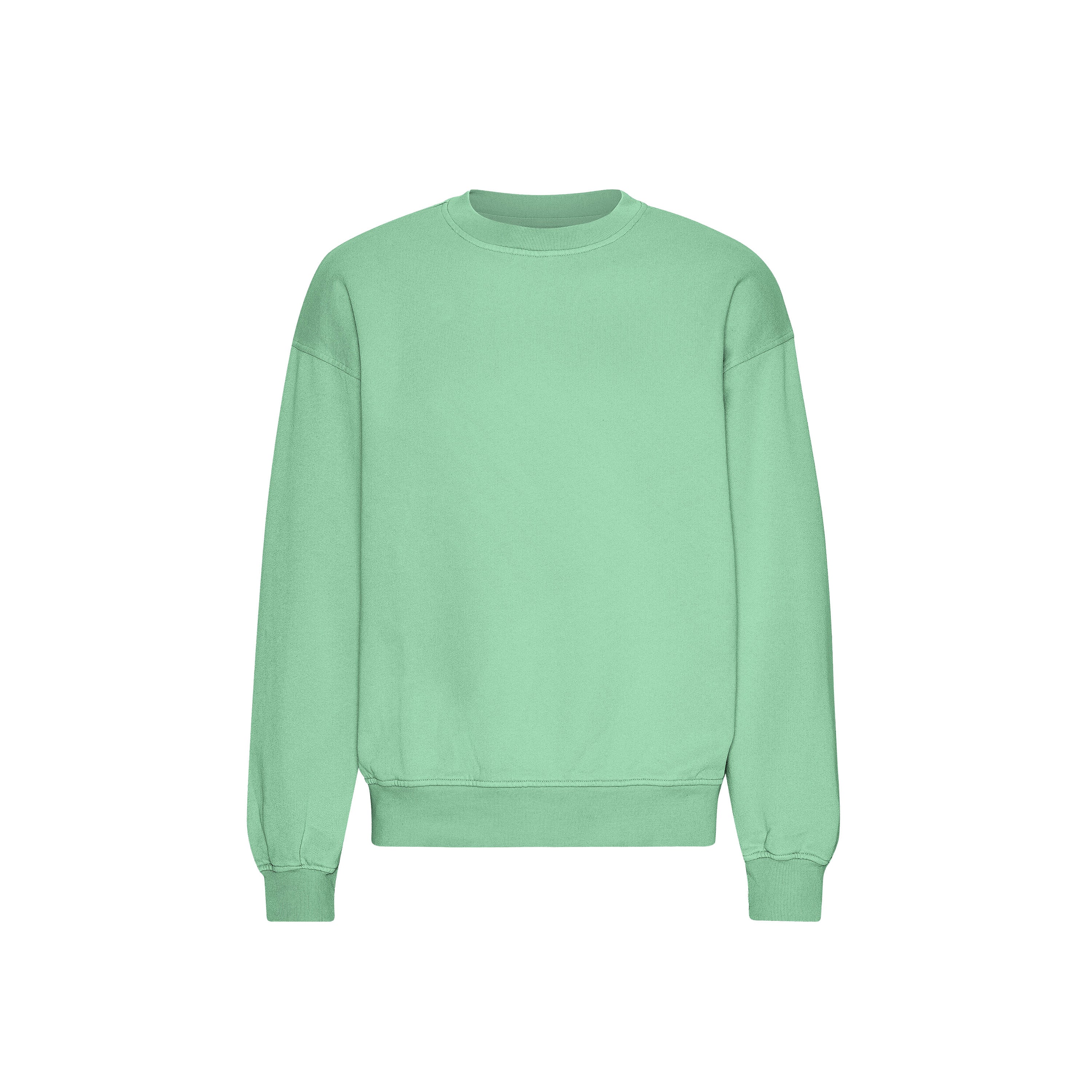 Colorful Standard Trui oversized crew neck Faded Mint Truien & Vesten