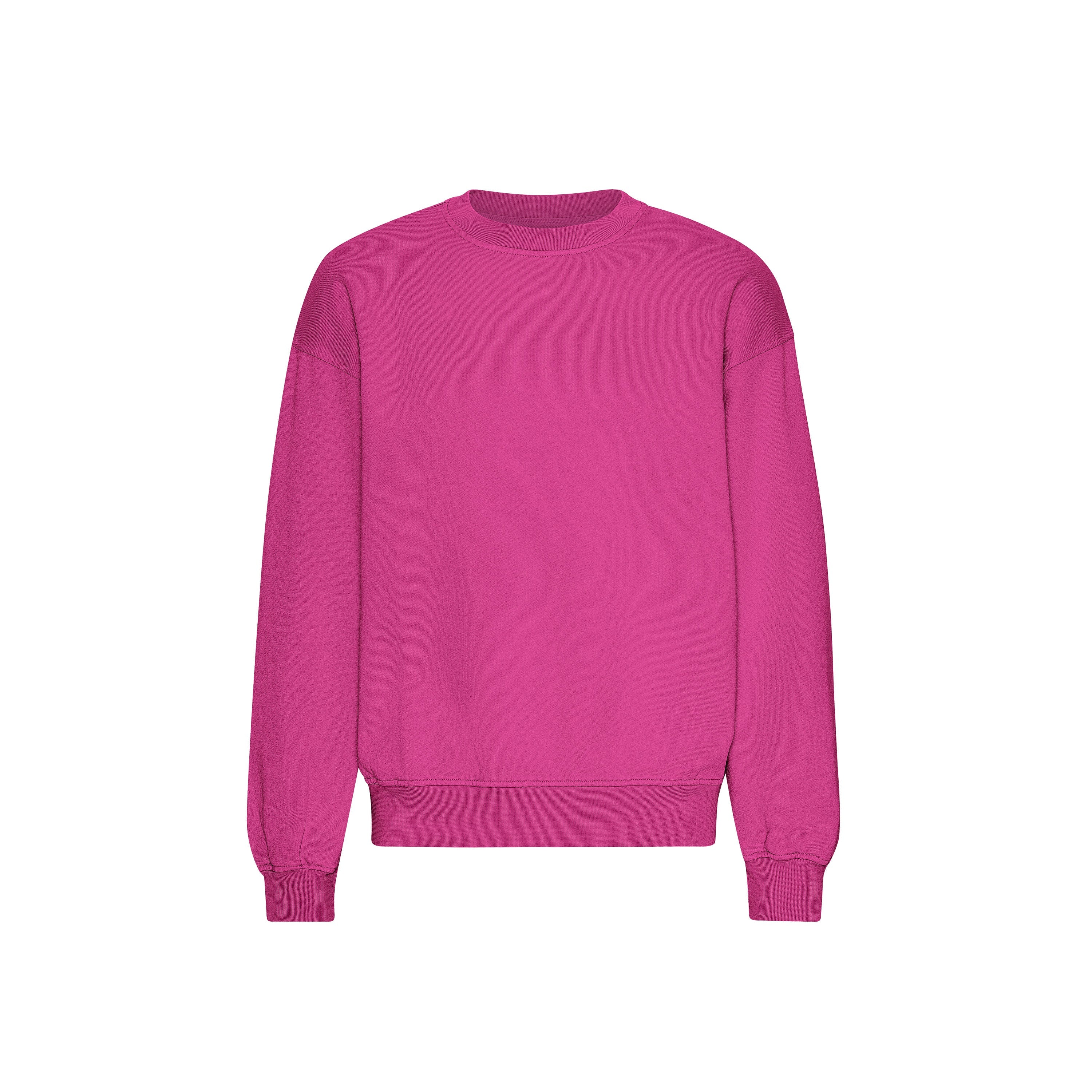 Colorful Standard Trui oversized crew neck Magenta Blaze Truien & Vesten