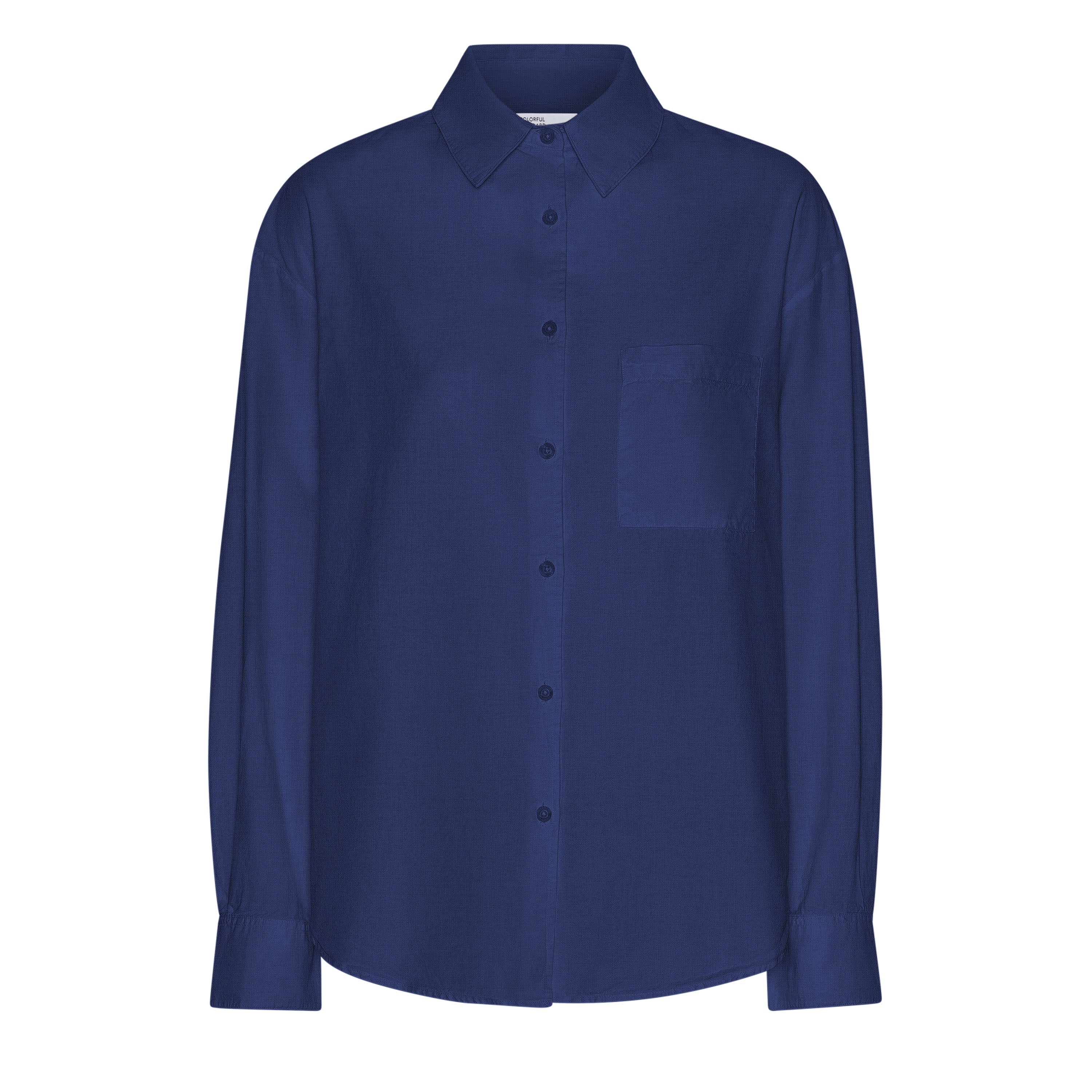 Colorful Standard Oversized Blouse Marine Blue Blouses