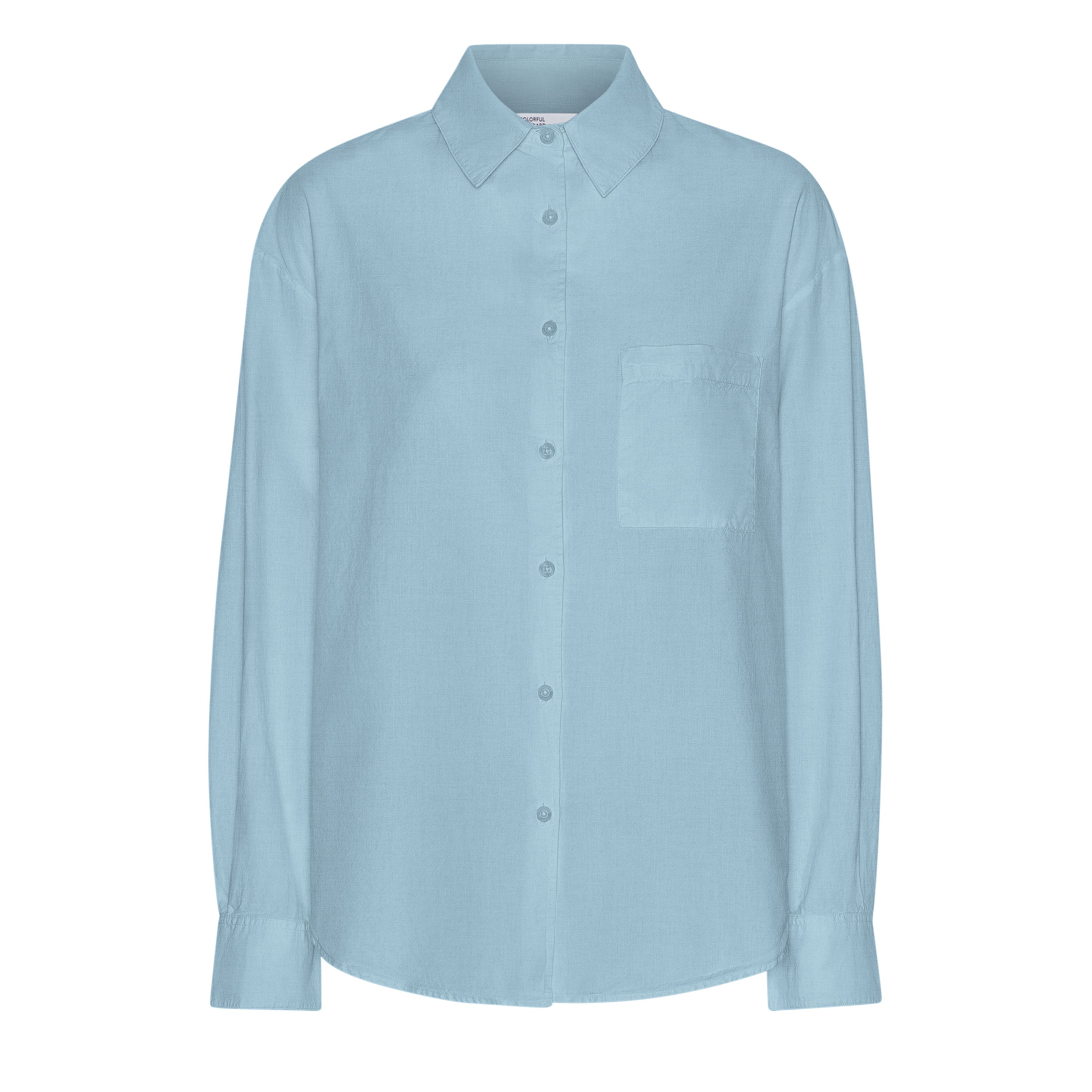 Colorful Standard Oversized Blouse Seaside Blue Blouses