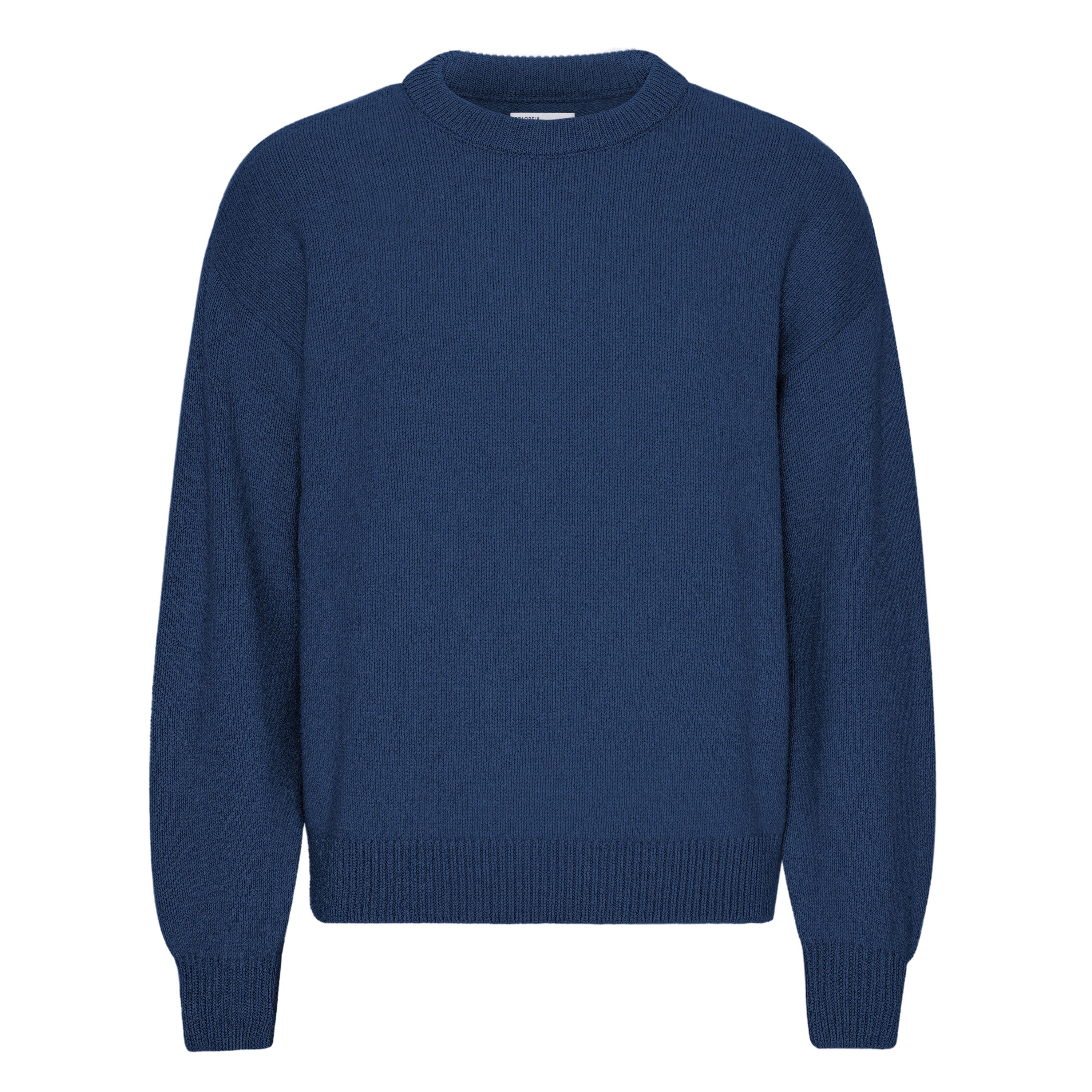 Colorful Standard Oversized Merino Wool Crew Marine Blue Truien & Vesten