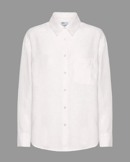 Colorful Standard Oversized Shirt Linnen Optical White