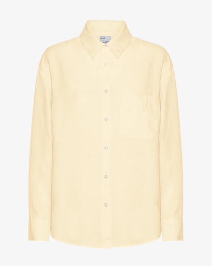 Colorful Standard Oversized Shirt Linnen Soft Yellow