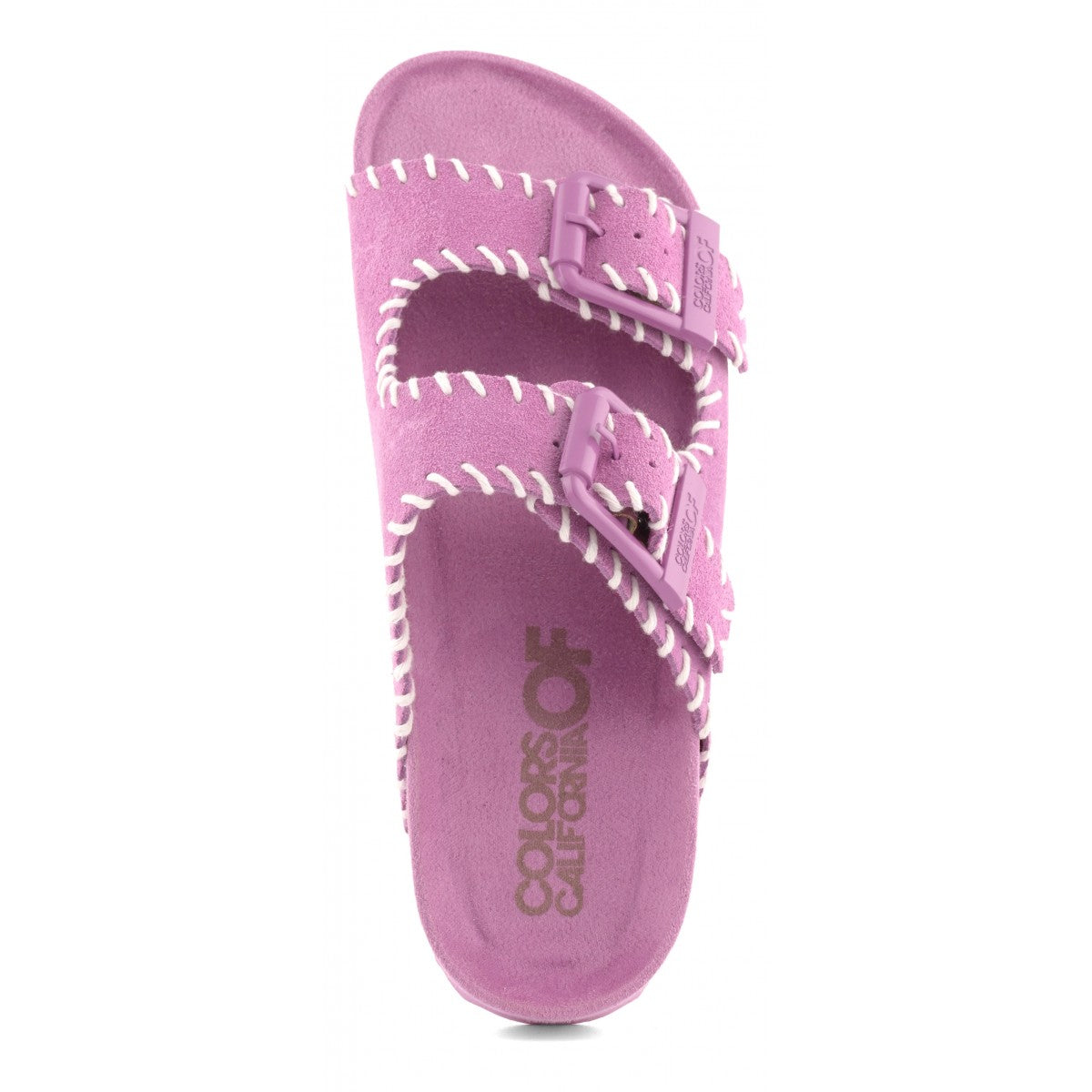 Colors of California Slofi Slippers Suede met Stiksel