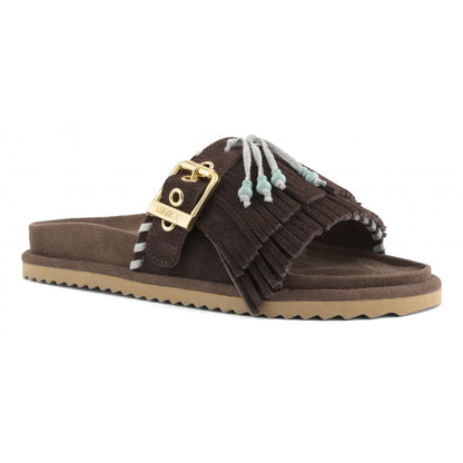Colors of California Suede Sandalen Fringe
