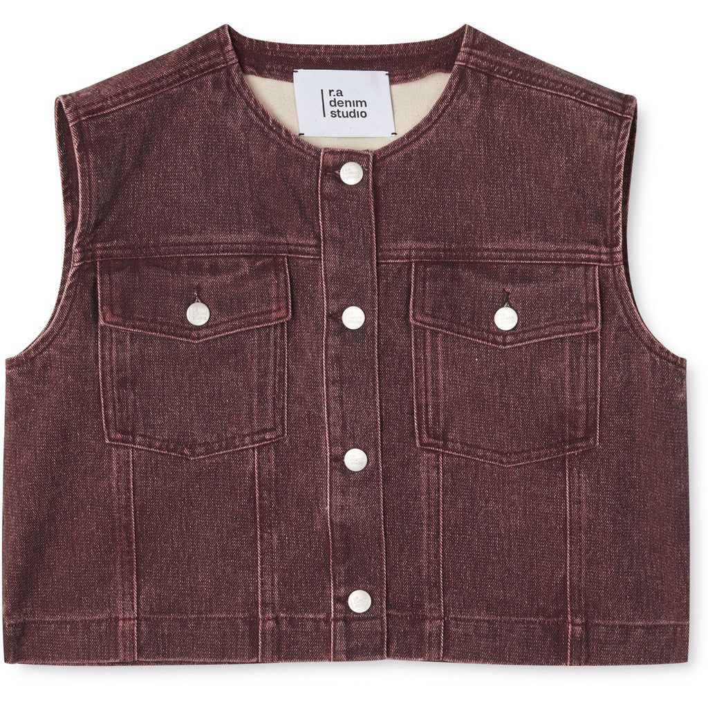 R.A. Denim Studio D18 Denim Vest Tops