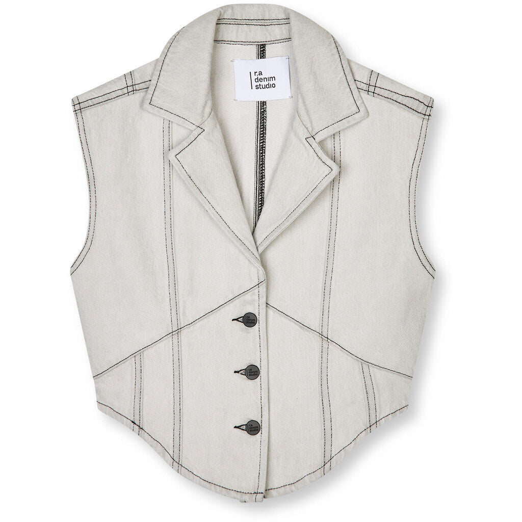 R.A. Denim Studio D19 Denim Straight Vest Tops