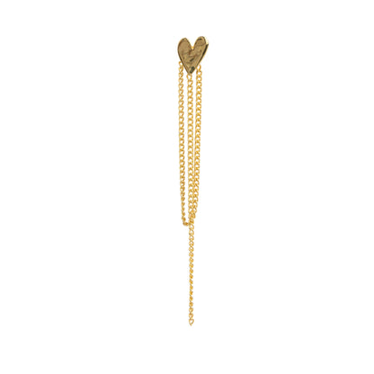 Betty Bogaers Heart Chain Stud Earring (1 stuk)