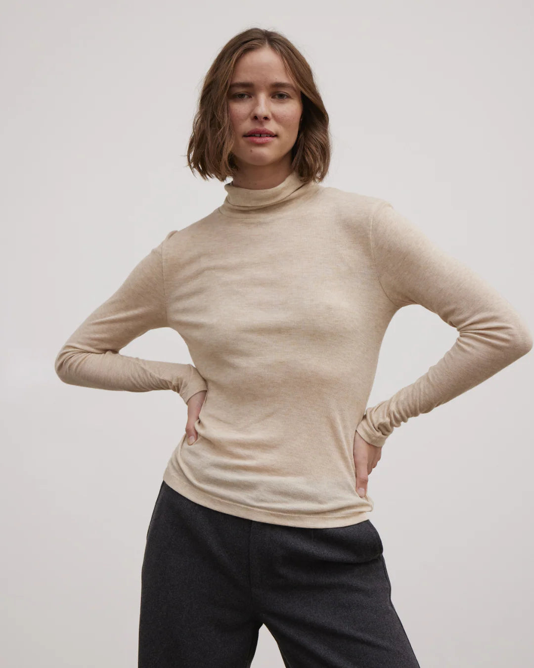 Esmé Studios Ellia Roll Neck Top Tops