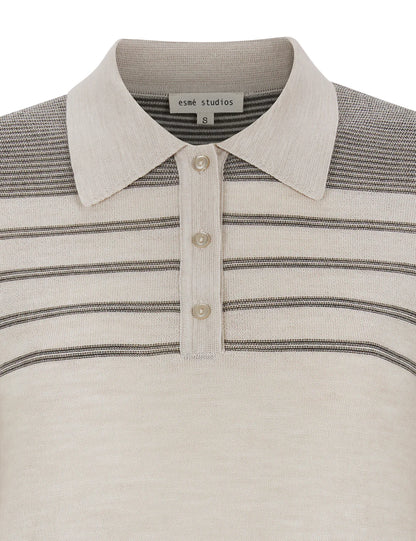 Esmé Studios Jill Knit Polo Truien & Vesten